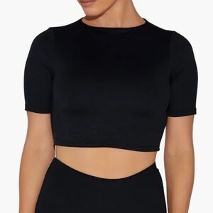 Naked Wardrobe Classic Black Crop Top